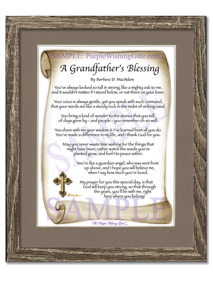 A Grandfather's Blessing - Grandfather's Gift - PurpleWishingGate.com