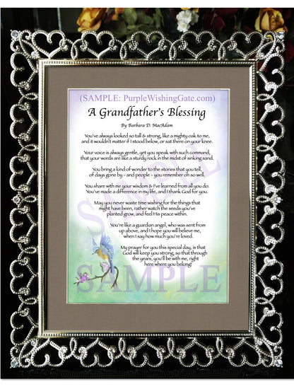 A Grandfather's Blessing - Grandfather's Gift - PurpleWishingGate.com