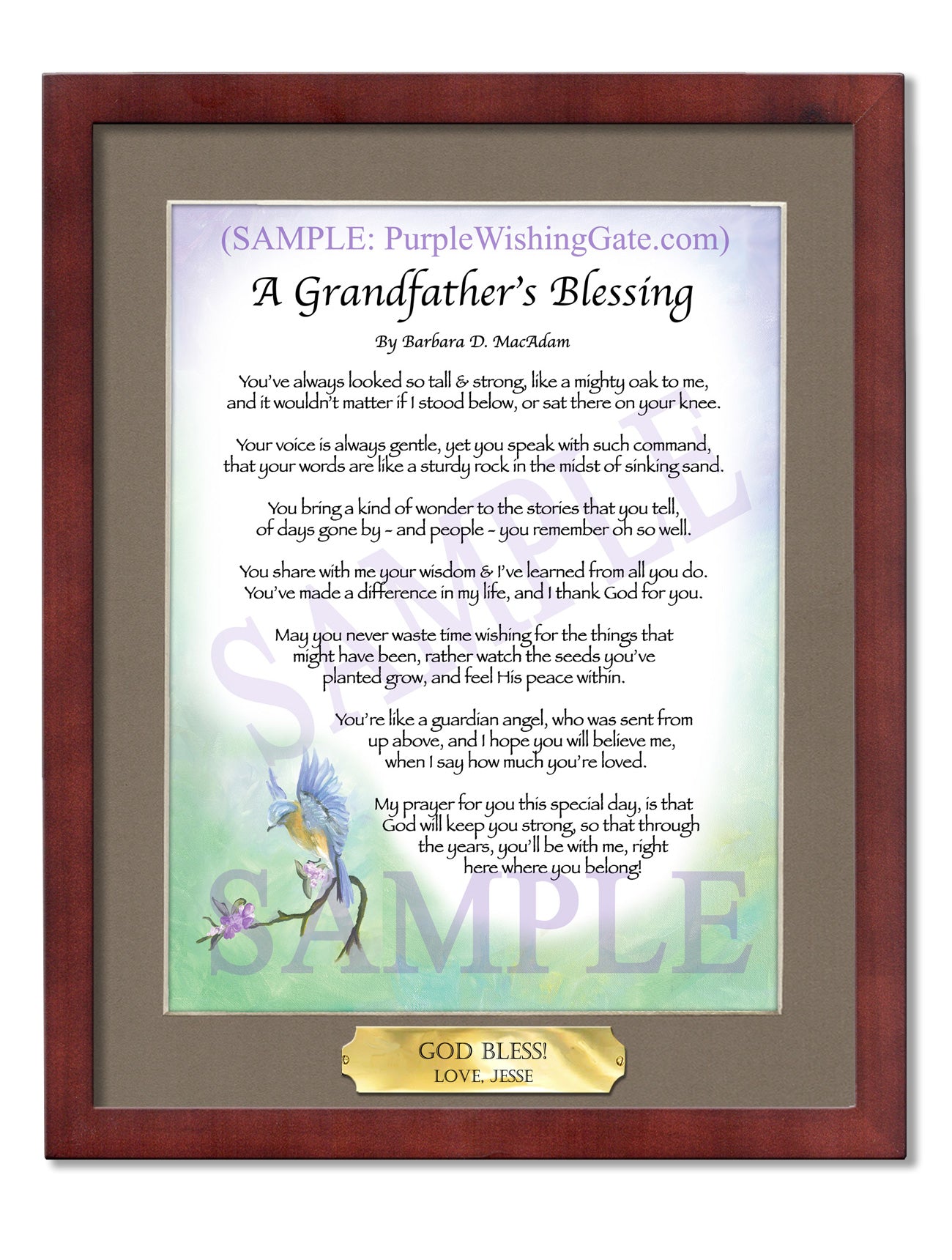 A Grandfather's Blessing - Grandfather's Gift - PurpleWishingGate.com