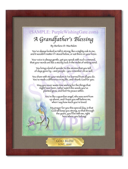 A Grandfather's Blessing - Grandfather's Gift - PurpleWishingGate.com