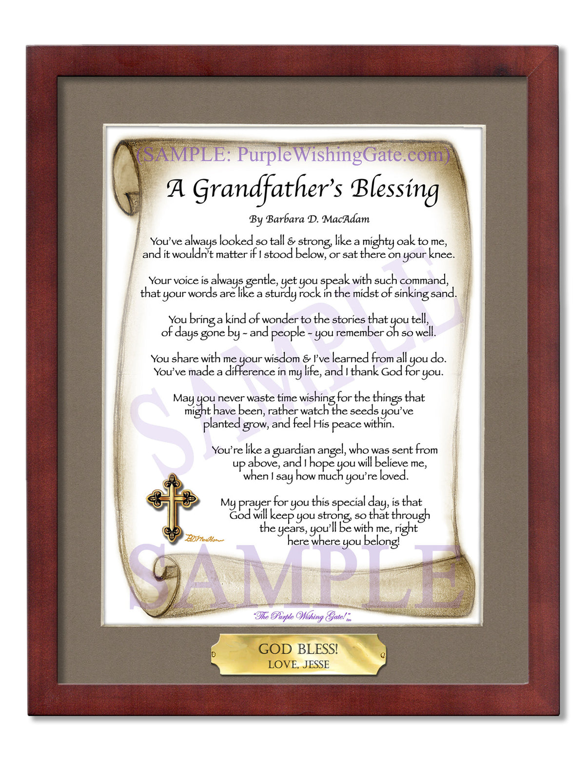 A Grandfather's Blessing - Grandfather's Gift - PurpleWishingGate.com