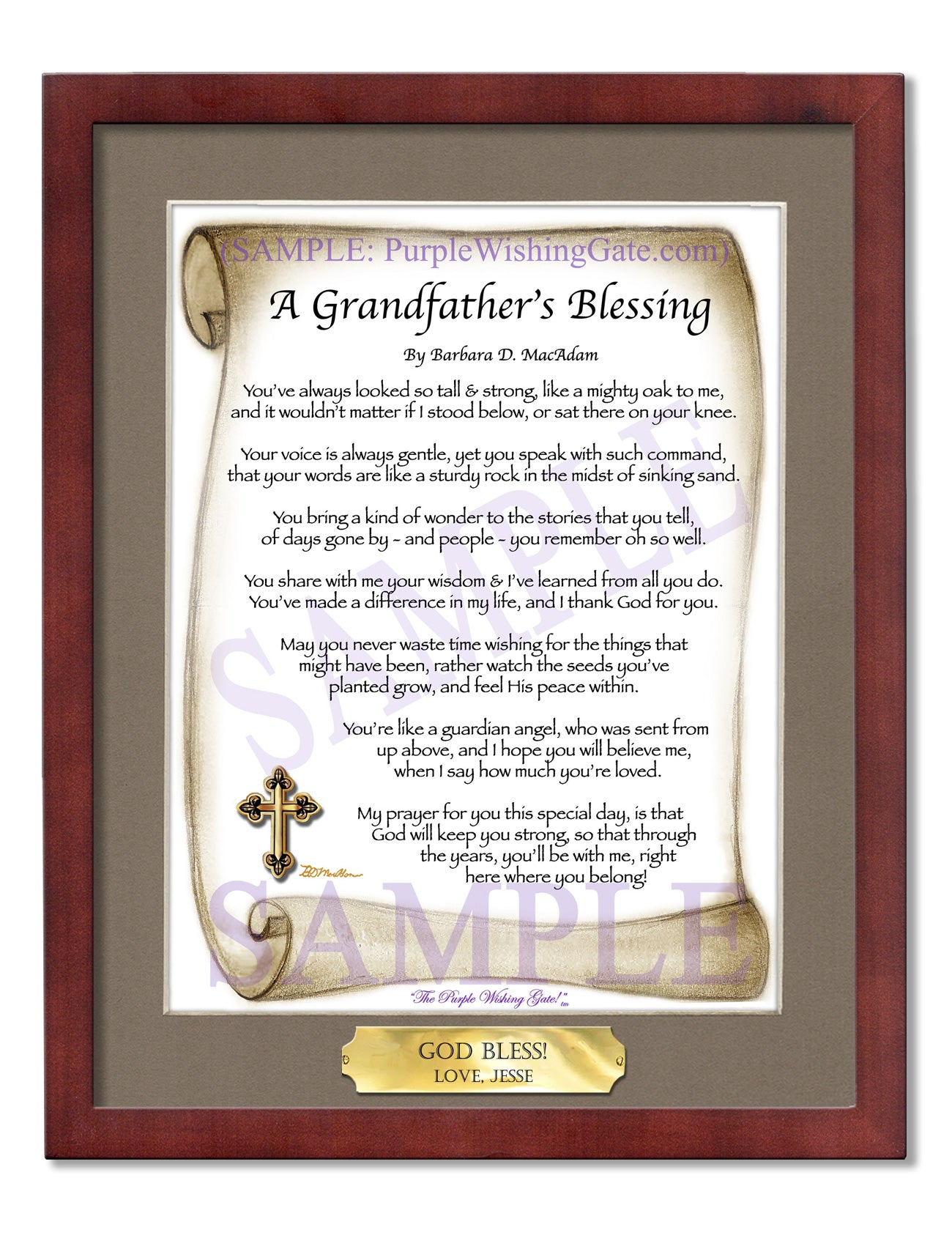 A Grandfather's Blessing - Grandfather's Gift - PurpleWishingGate.com