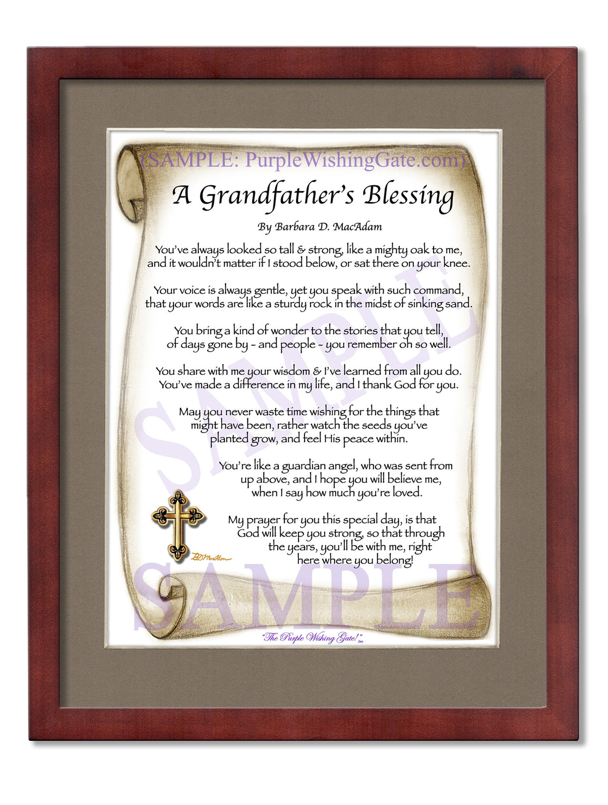 A Grandfather's Blessing - Grandfather's Gift - PurpleWishingGate.com