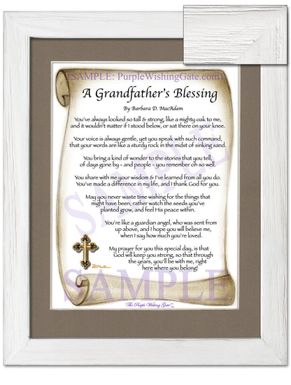 A Grandfather's Blessing - Grandfather's Gift - PurpleWishingGate.com