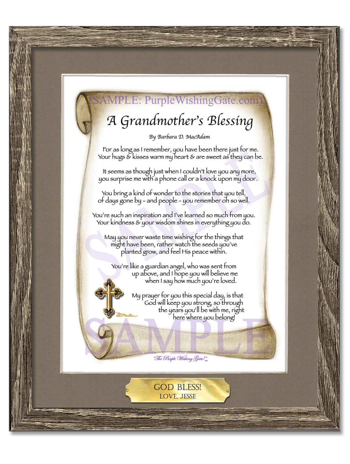 A Grandmother's Blessing - Gifts for Grandmother - PurpleWishingGate.com