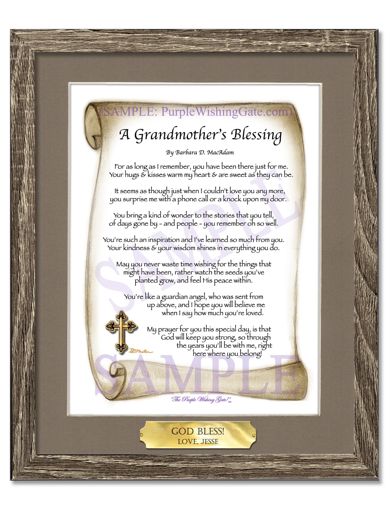 A Grandmother's Blessing - Gifts for Grandmother - PurpleWishingGate.com