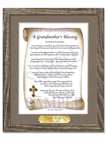 A Grandmother's Blessing - Gifts for Grandmother - PurpleWishingGate.com