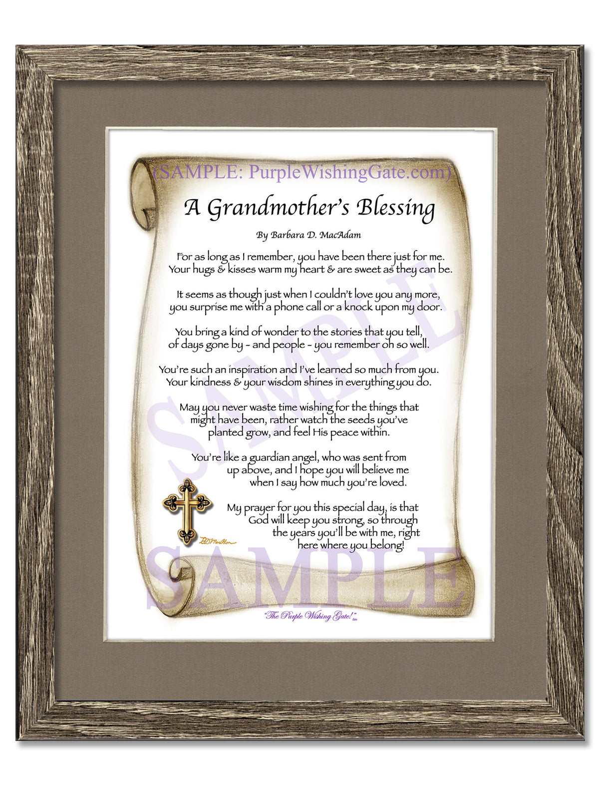 A Grandmother's Blessing - Gifts for Grandmother - PurpleWishingGate.com
