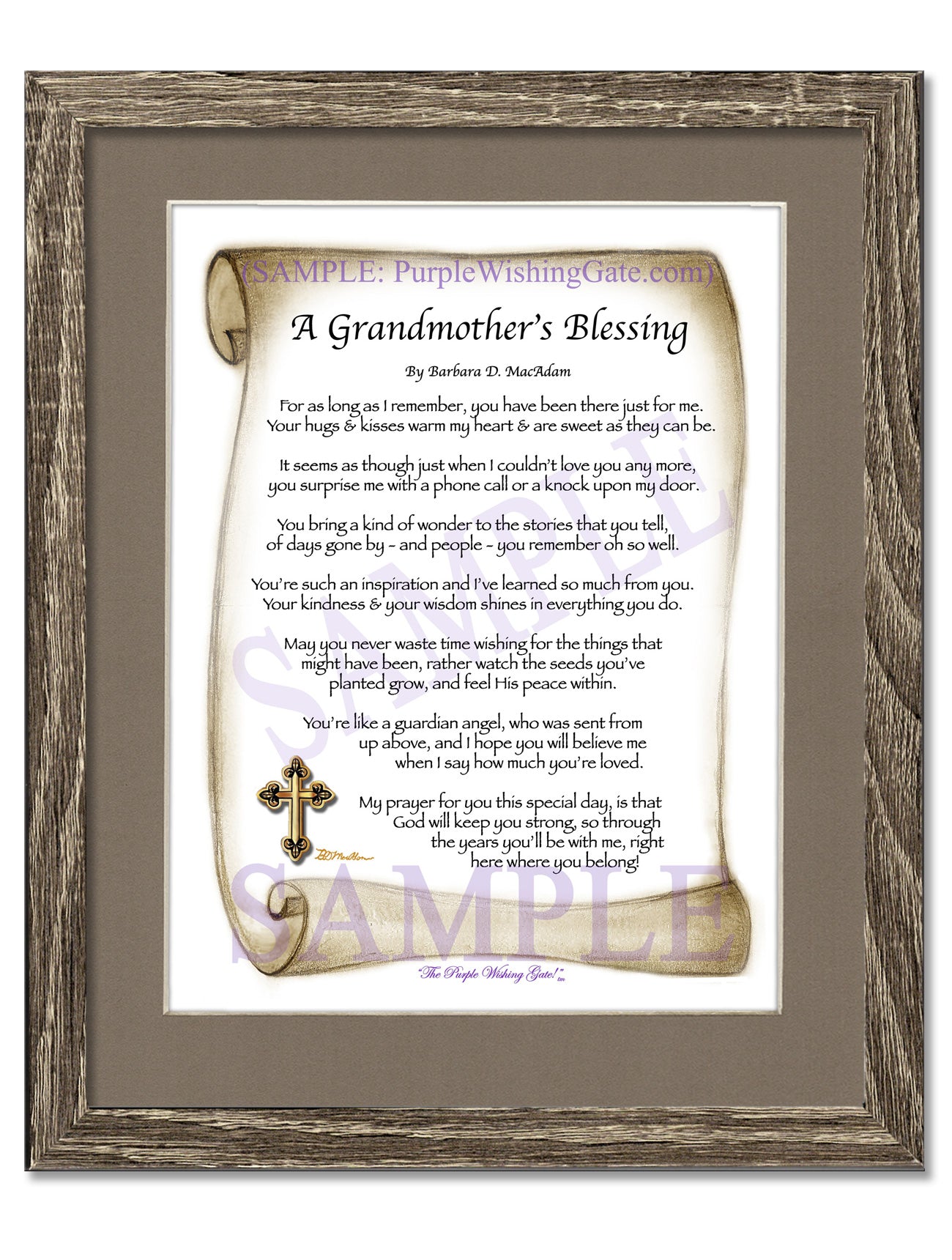 A Grandmother's Blessing - Gifts for Grandmother - PurpleWishingGate.com