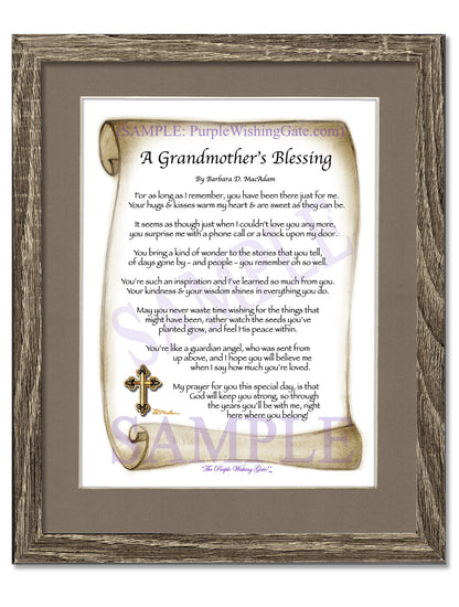 A Grandmother's Blessing - Gifts for Grandmother - PurpleWishingGate.com