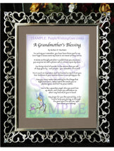 A Grandmother's Blessing - Gifts for Grandmother - PurpleWishingGate.com