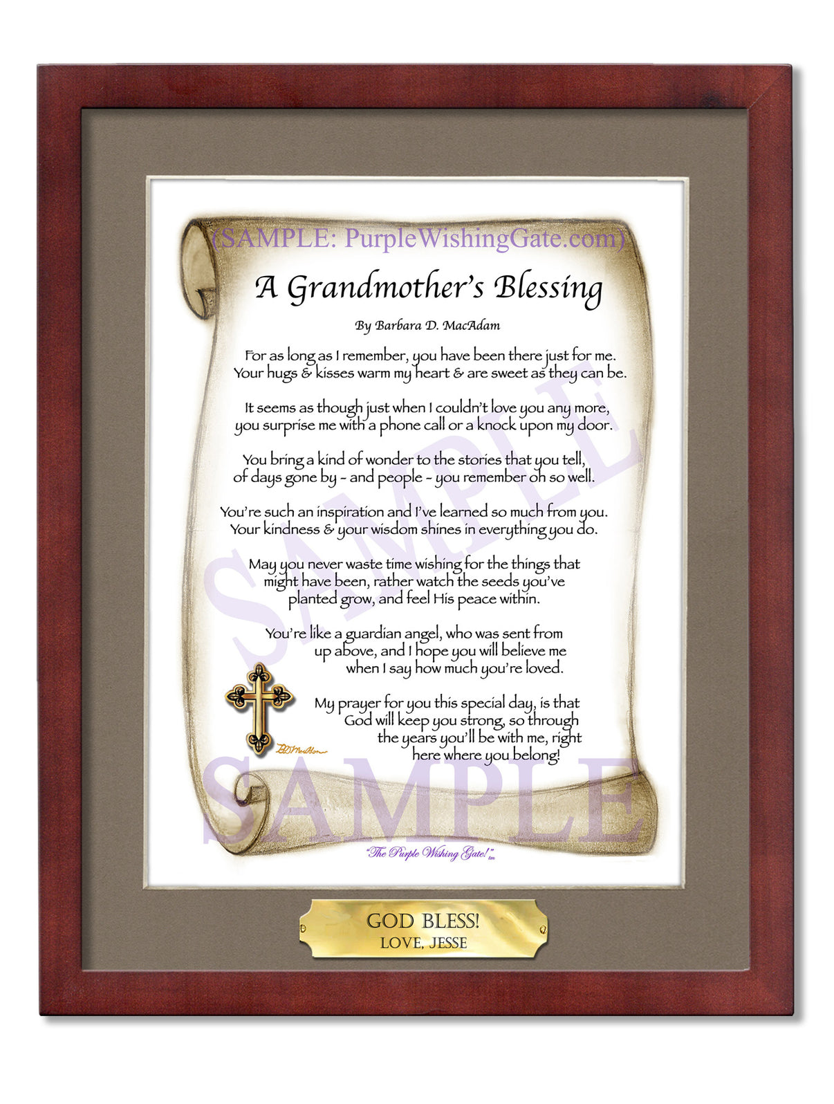 A Grandmother's Blessing - Gifts for Grandmother - PurpleWishingGate.com