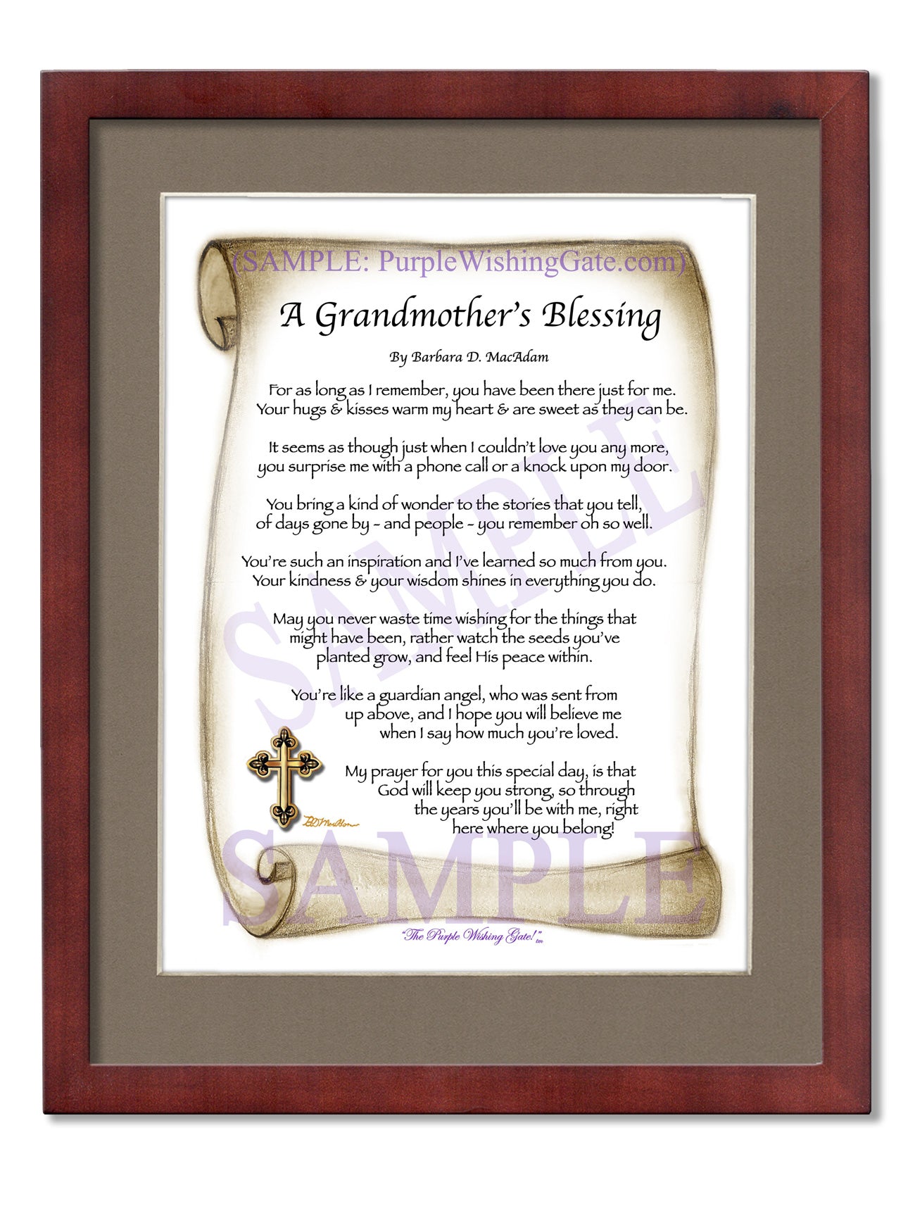 A Grandmother's Blessing - Gifts for Grandmother - PurpleWishingGate.com
