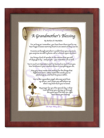 A Grandmother's Blessing - Gifts for Grandmother - PurpleWishingGate.com