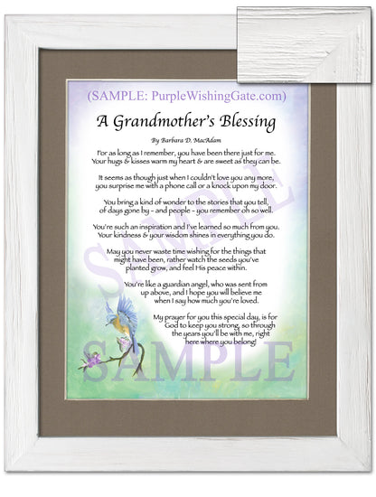 A Grandmother's Blessing - Gifts for Grandmother - PurpleWishingGate.com