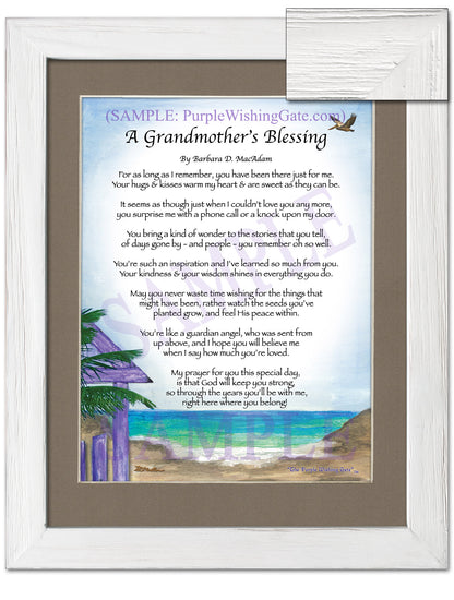 A Grandmother's Blessing - Gifts for Grandmother - PurpleWishingGate.com