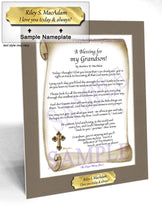 A Blessing for My Grandson! (child-adult) - Gifts for Grandson - PurpleWishingGate.com