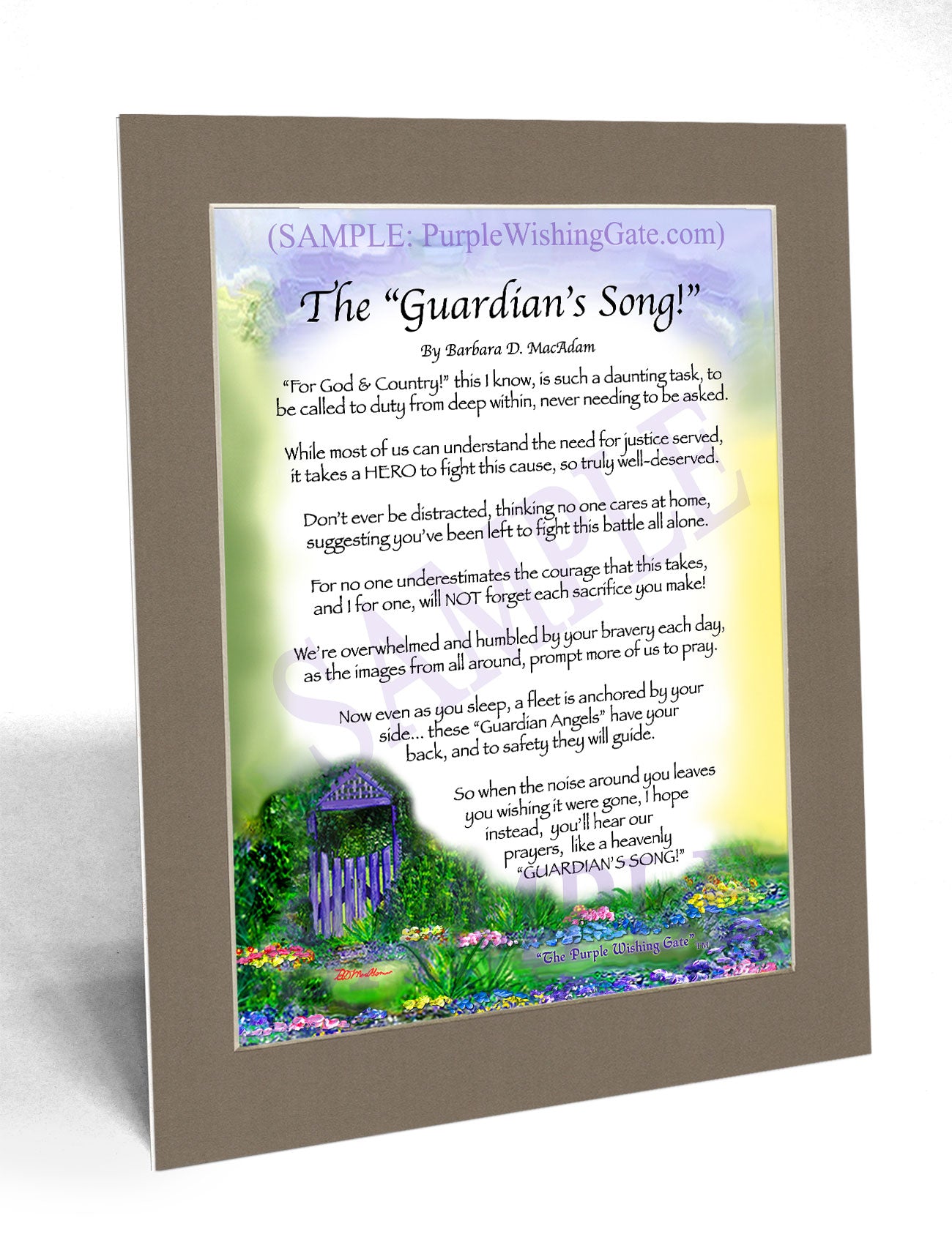 The Guardian's Song! - Military Gift - PurpleWishingGate.com