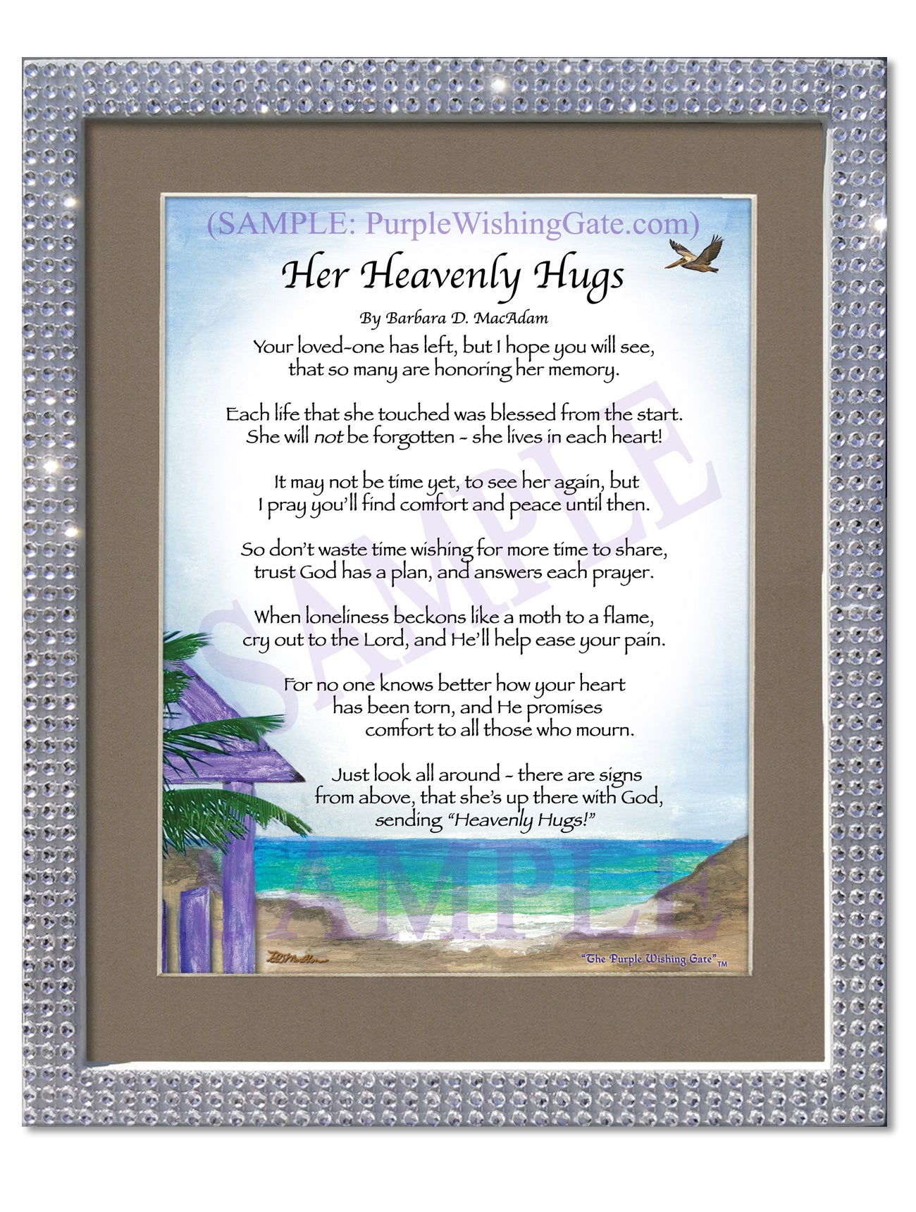 Her Heavenly Hugs - Sympathy Gift - PurpleWishingGate.com
