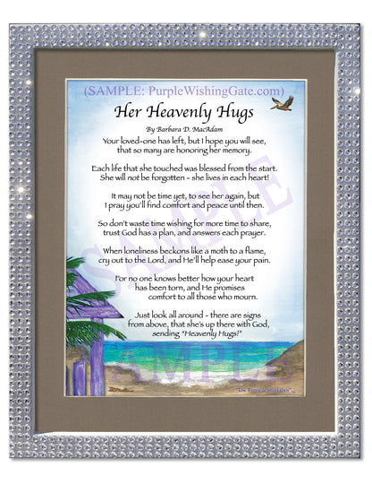 Her Heavenly Hugs - Sympathy Gift - PurpleWishingGate.com