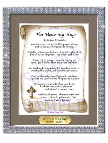 Her Heavenly Hugs - Sympathy Gift - PurpleWishingGate.com