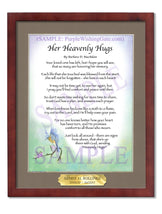 Her Heavenly Hugs - Sympathy Gift - PurpleWishingGate.com