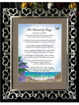 His Heavenly Hugs - Sympathy Gift - PurpleWishingGate.com