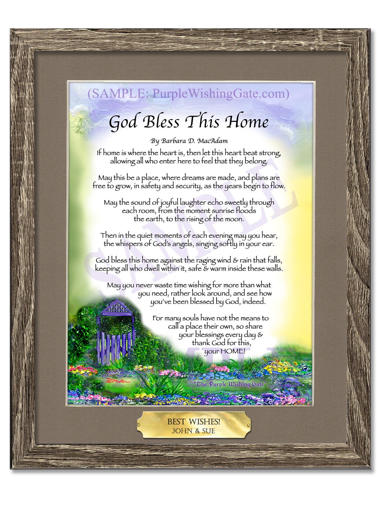 God Bless This Home - House Warming Gift - PurpleWishingGate.com