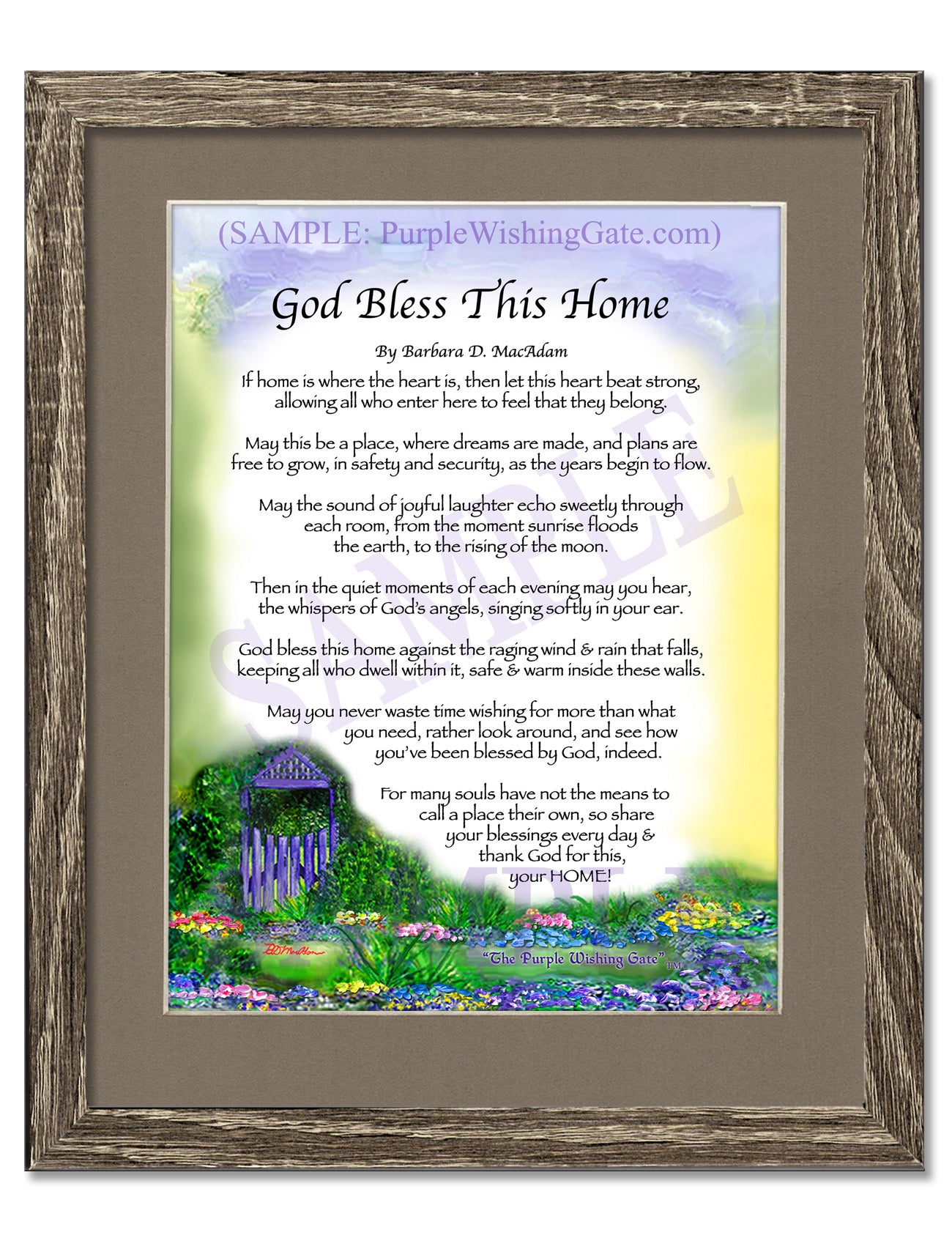 God Bless This Home - House Warming Gift - PurpleWishingGate.com