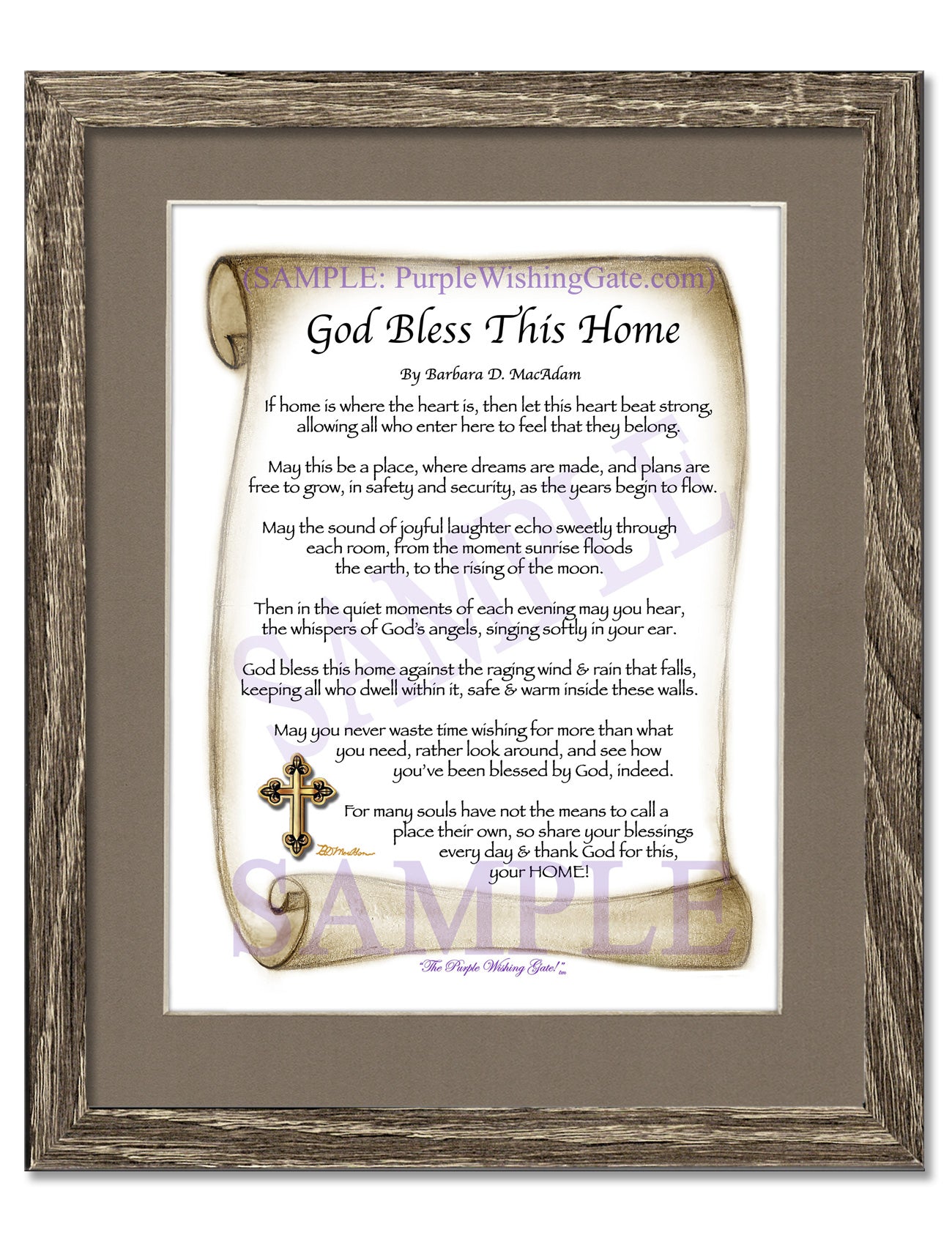 God Bless This Home - House Warming Gift - PurpleWishingGate.com