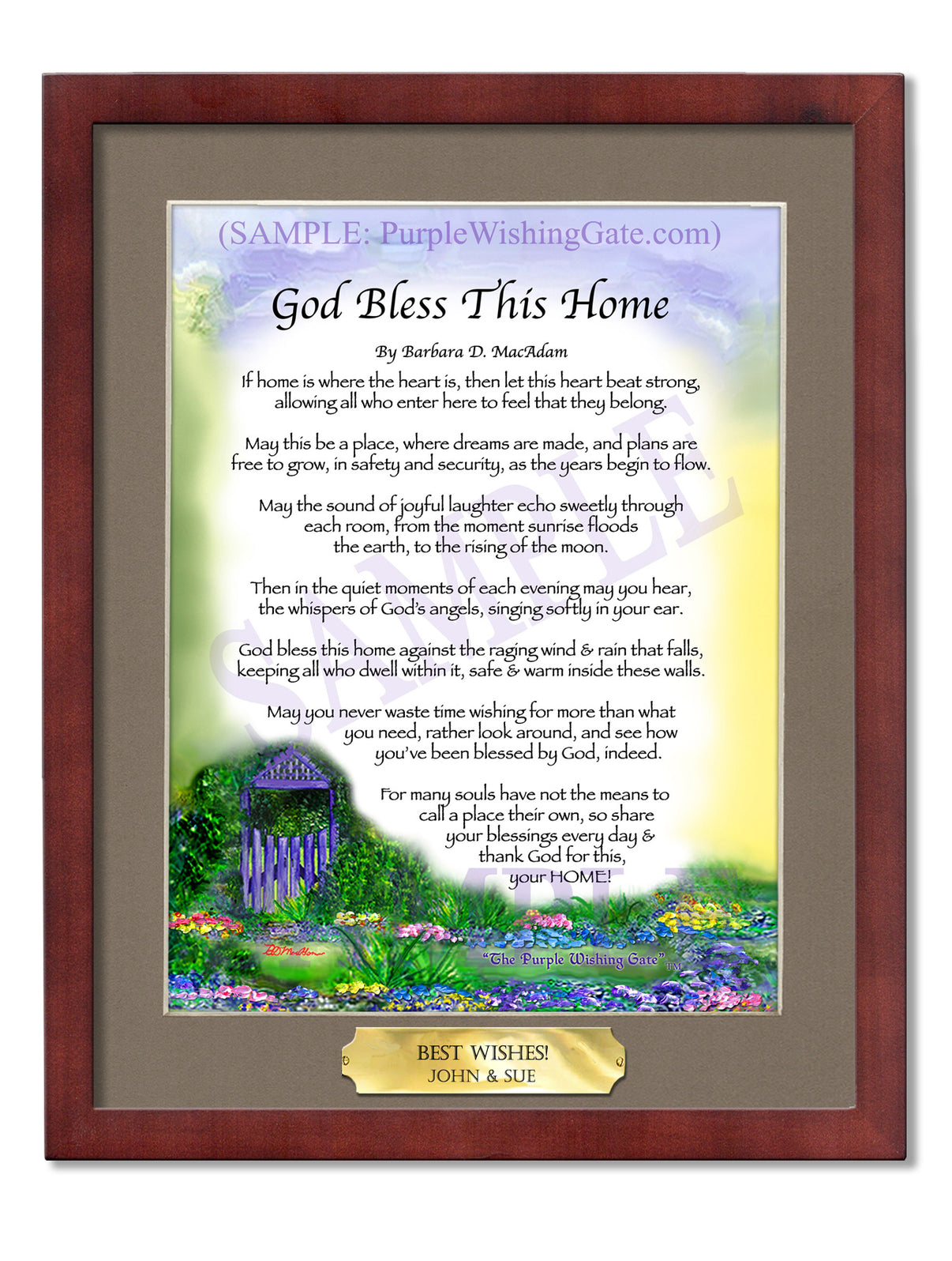 God Bless This Home - House Warming Gift - PurpleWishingGate.com