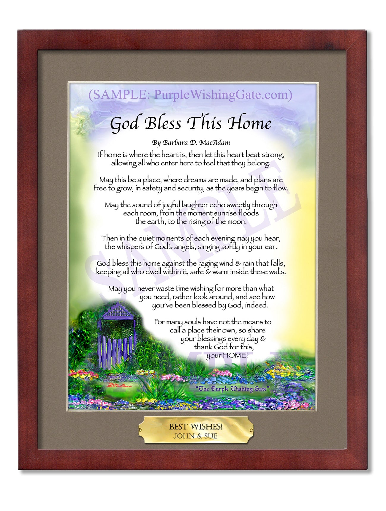God Bless This Home - House Warming Gift - PurpleWishingGate.com