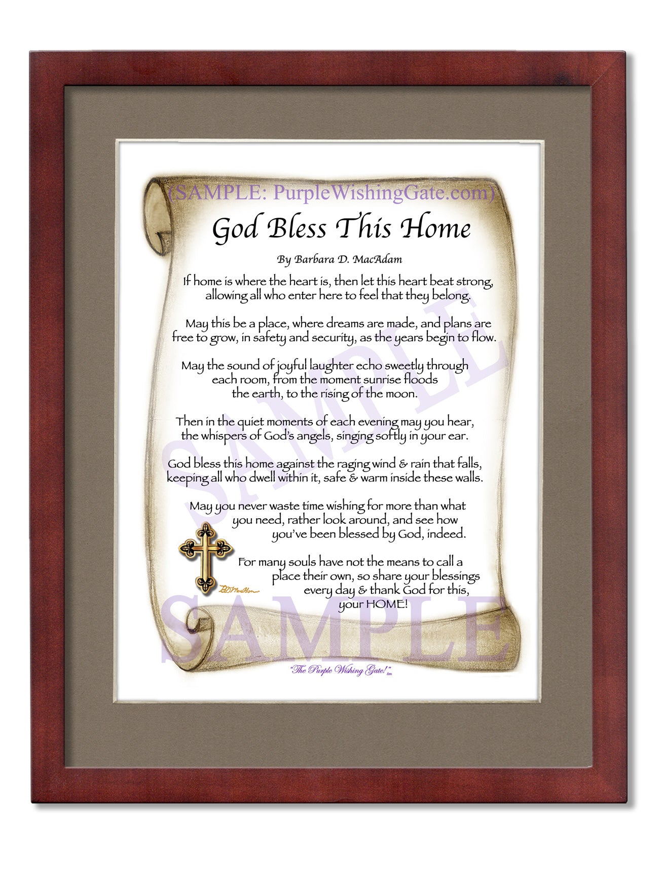 God Bless This Home - House Warming Gift - PurpleWishingGate.com
