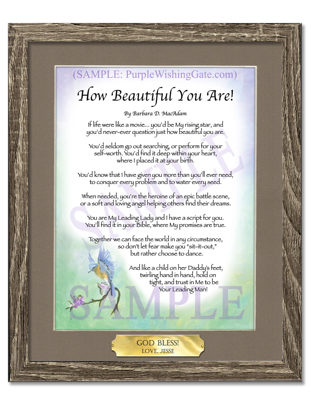 How Beautiful You Are! - Encouragement Gift - PurpleWishingGate.com