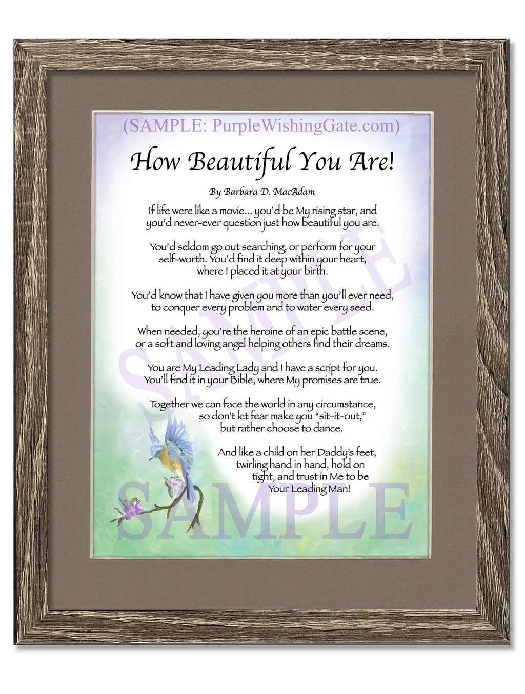 How Beautiful You Are! - Encouragement Gift - PurpleWishingGate.com