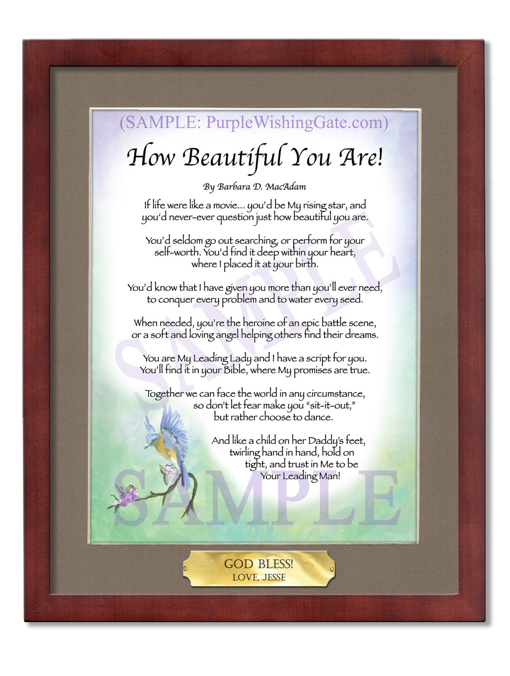 How Beautiful You Are! - Encouragement Gift - PurpleWishingGate.com