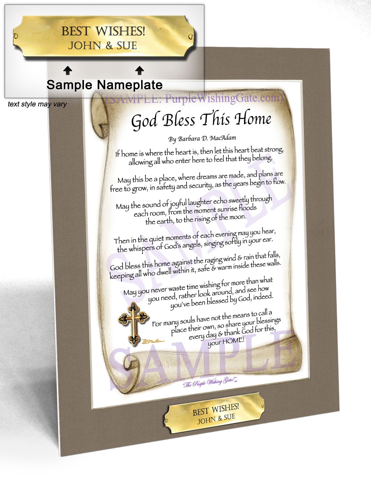 God Bless This Home - House Warming Gift - PurpleWishingGate.com