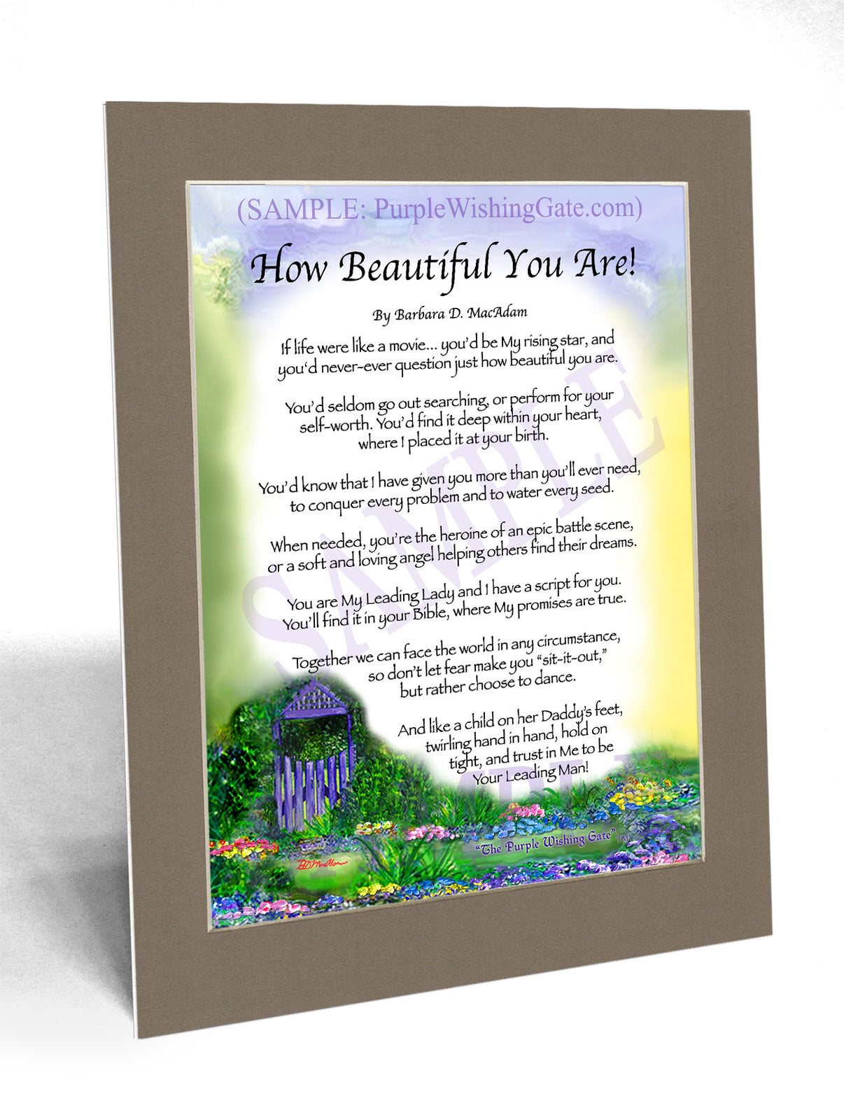 How Beautiful You Are! - Encouragement Gift - PurpleWishingGate.com