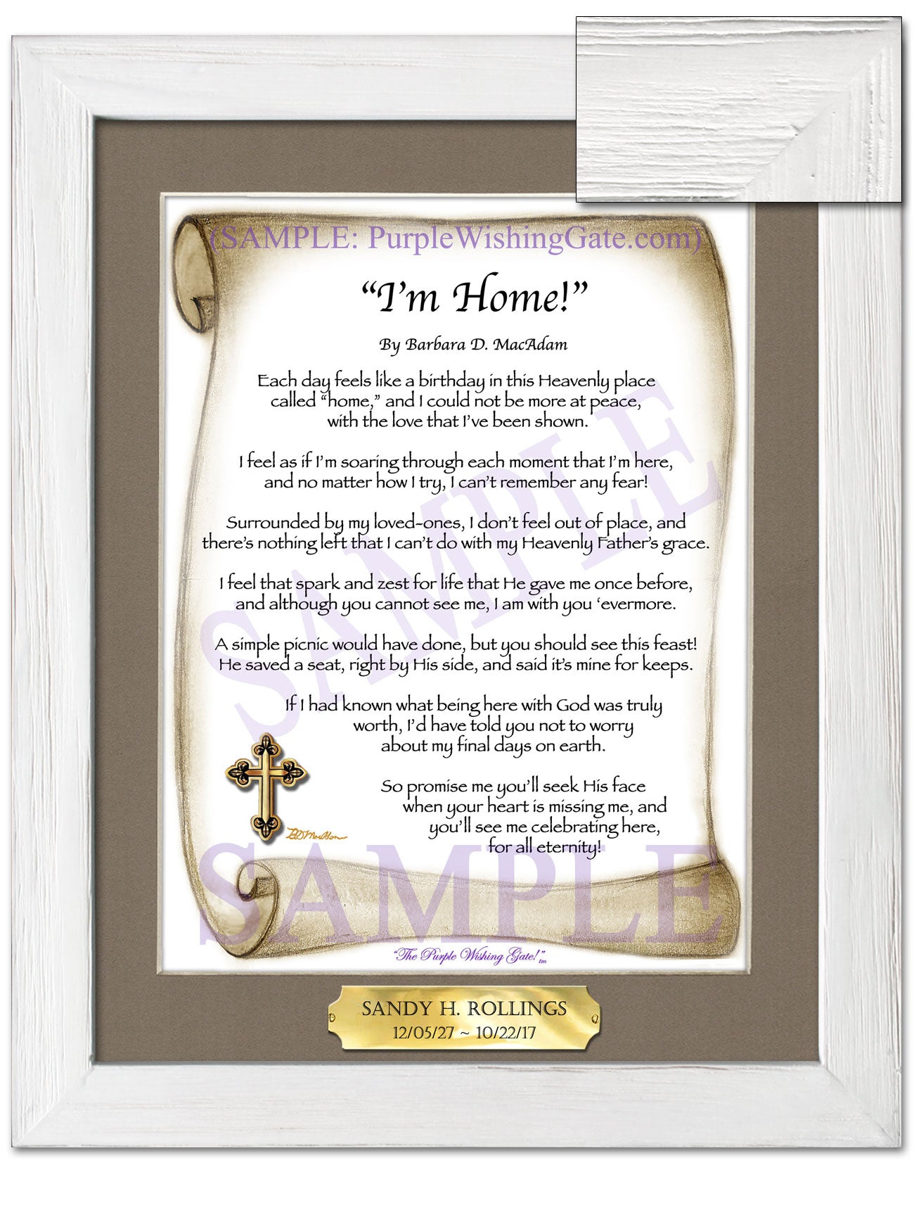 "I'm Home!" - Memorial Gift - PurpleWishingGate.com
