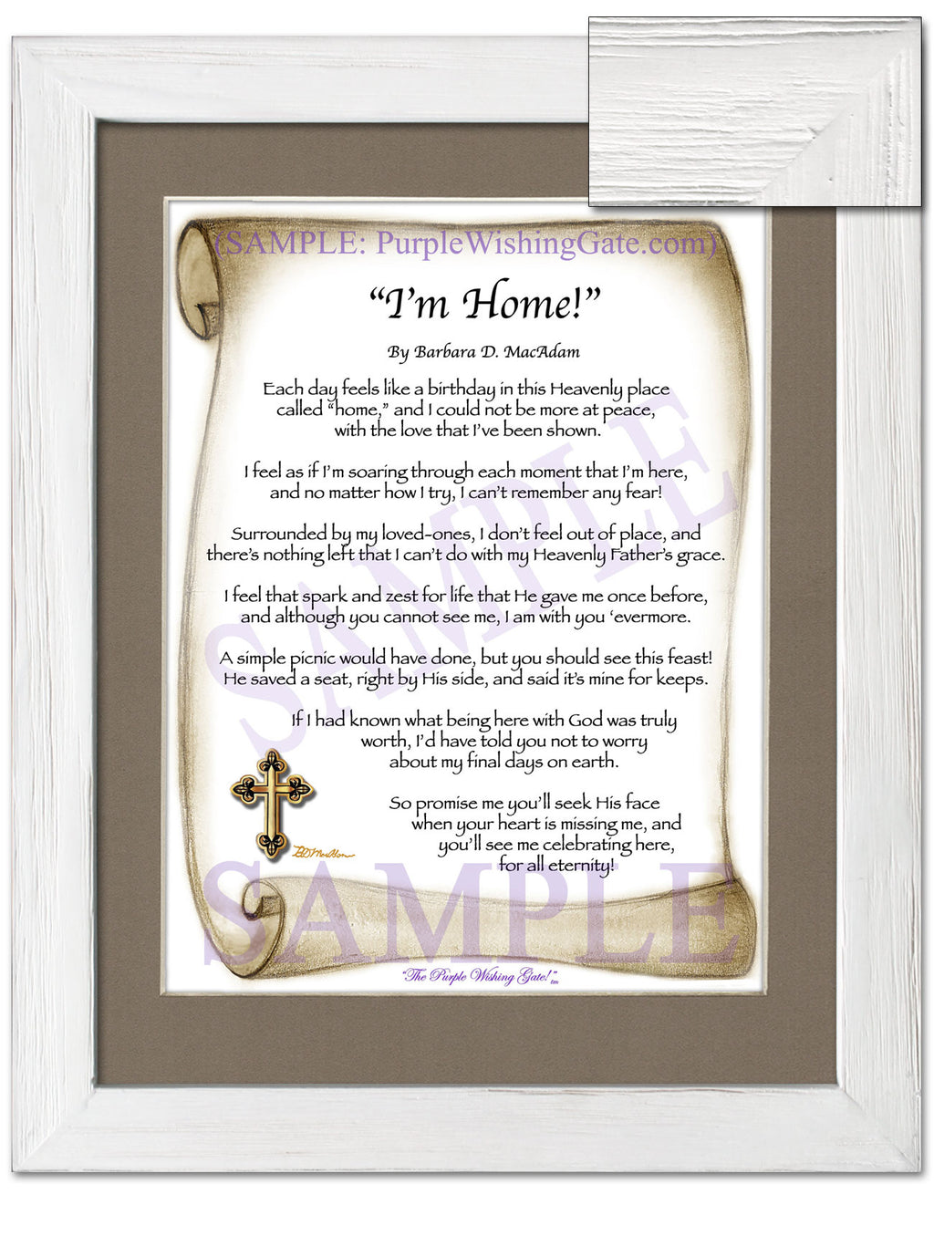 "I'm Home!" - Memorial Gift - PurpleWishingGate.com
