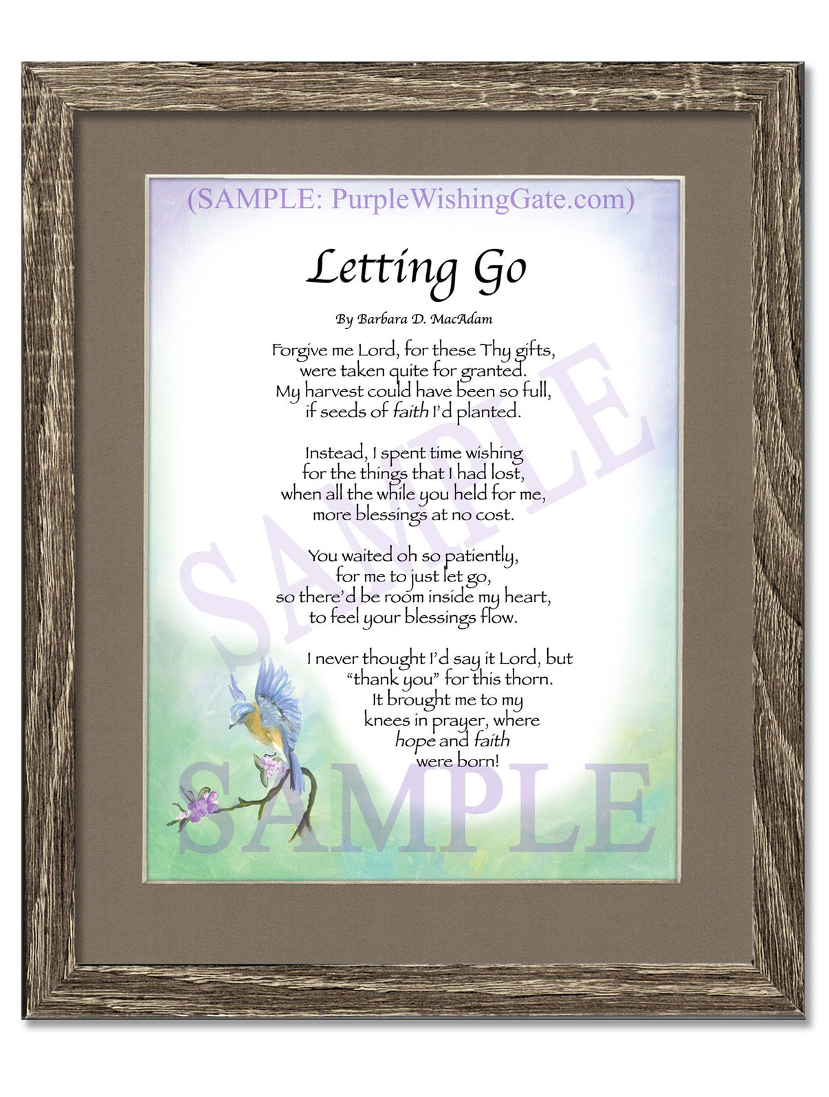 Letting Go - Encouragement Gift - PurpleWishingGate.com