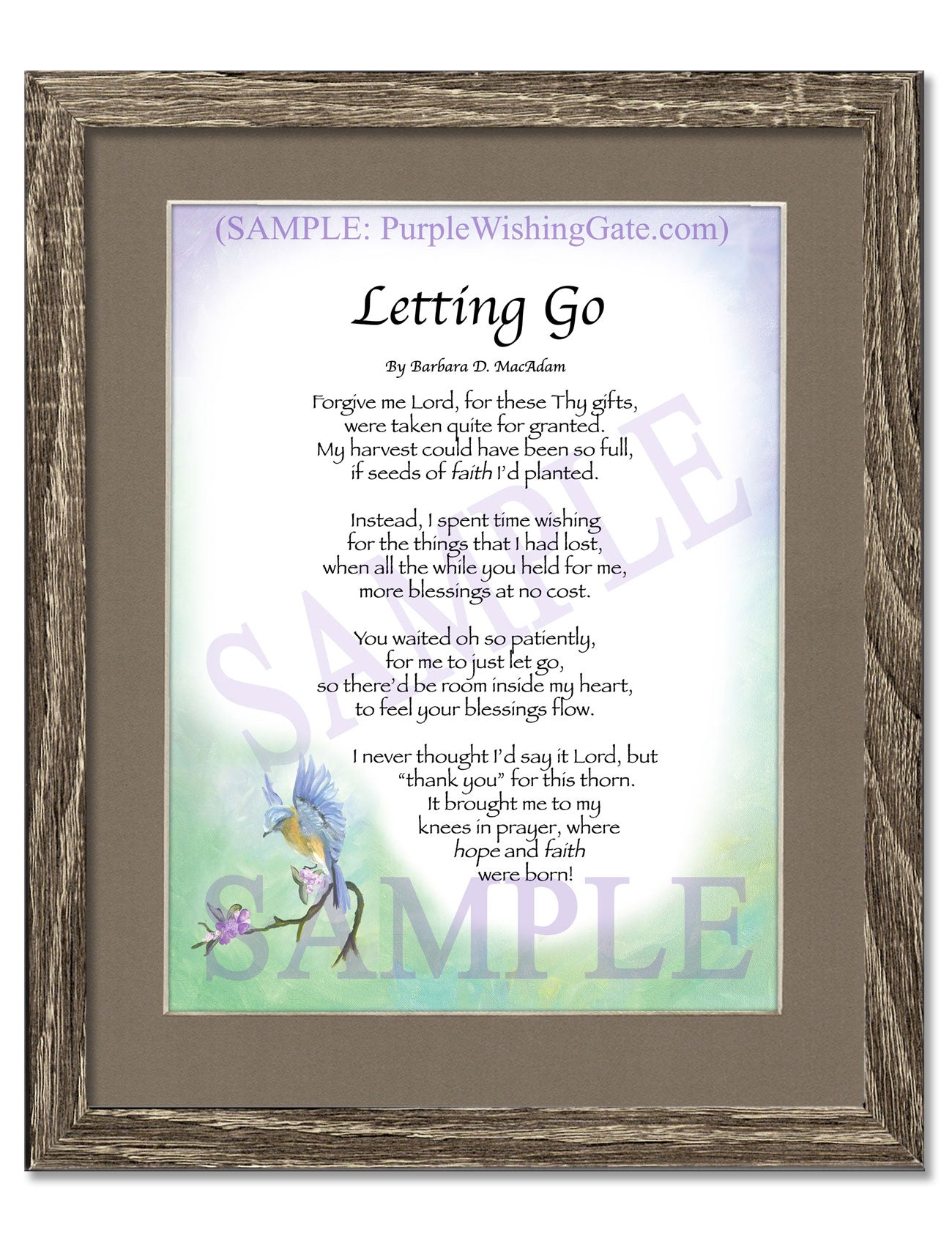 Letting Go - Encouragement Gift - PurpleWishingGate.com