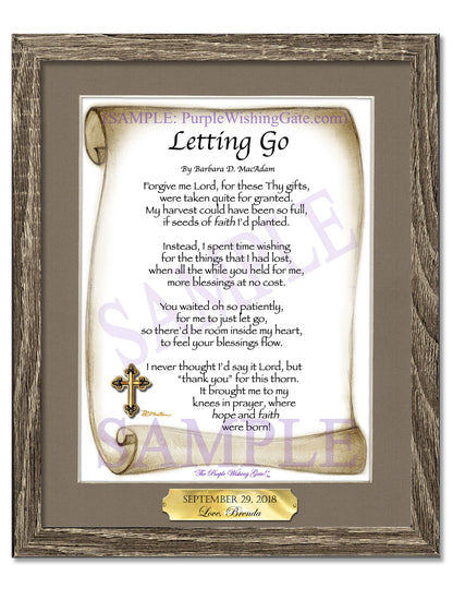 Letting Go - Encouragement Gift - PurpleWishingGate.com