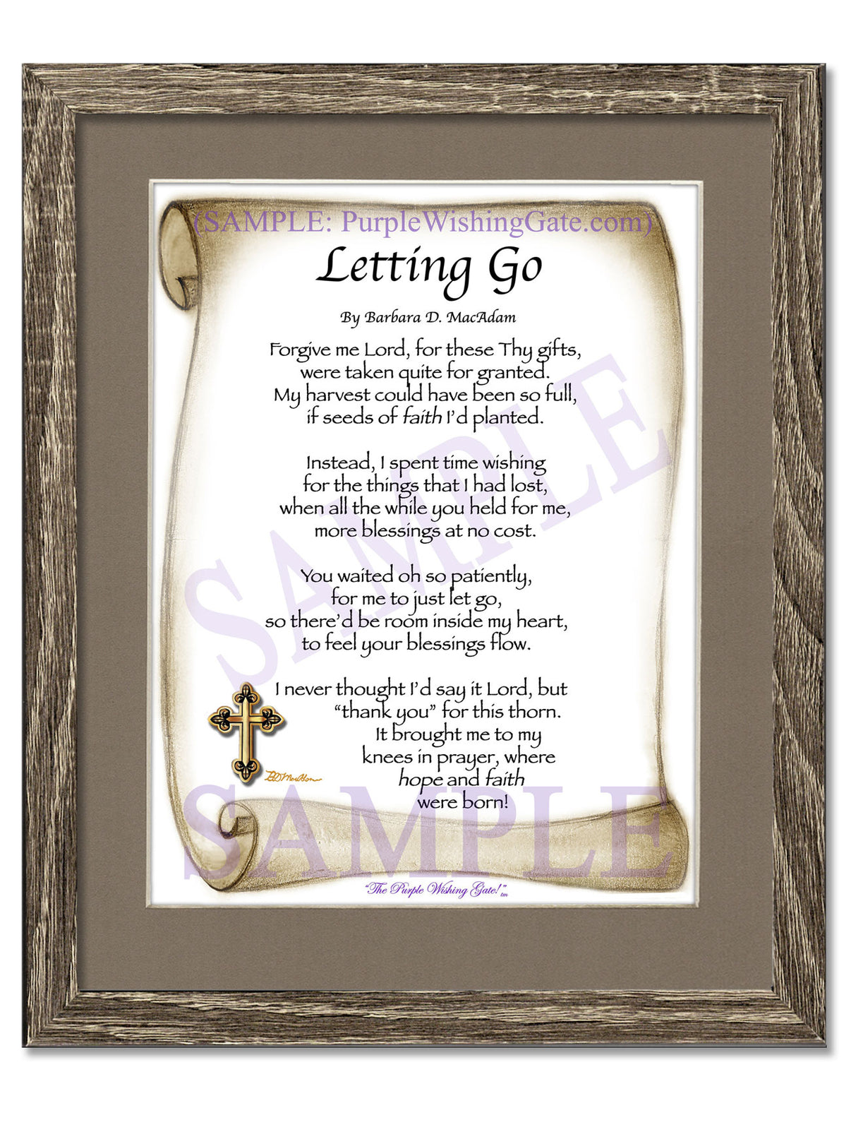 Letting Go - Encouragement Gift - PurpleWishingGate.com