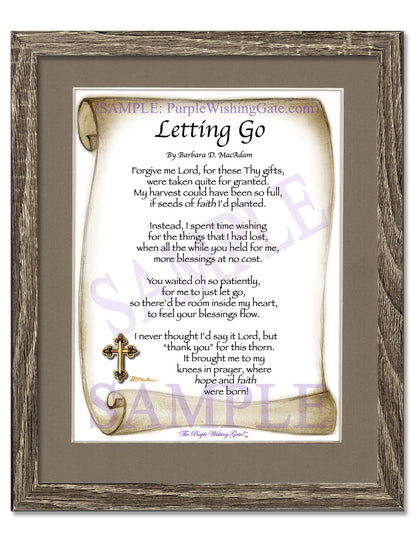 Letting Go - Encouragement Gift - PurpleWishingGate.com