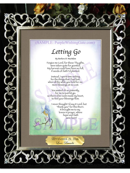 Letting Go - Encouragement Gift - PurpleWishingGate.com