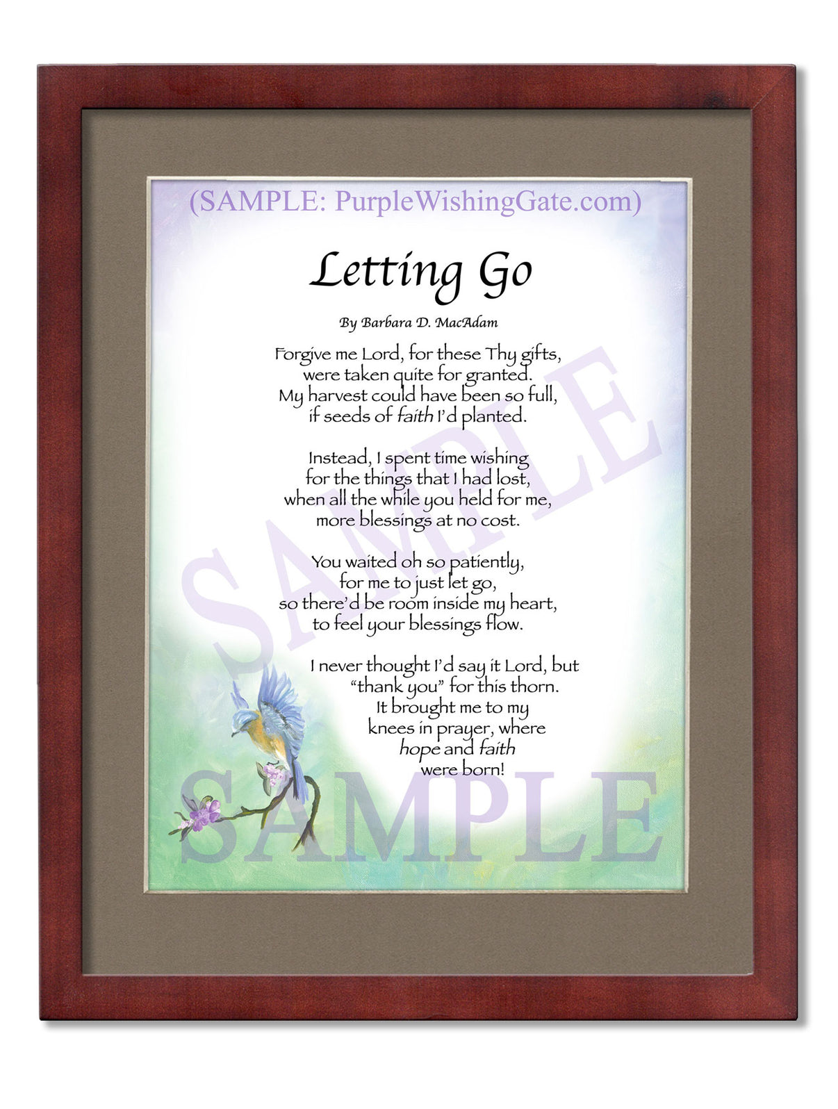 Letting Go - Encouragement Gift - PurpleWishingGate.com