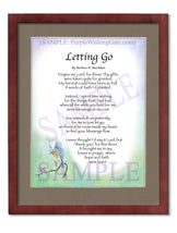 Letting Go - Encouragement Gift - PurpleWishingGate.com