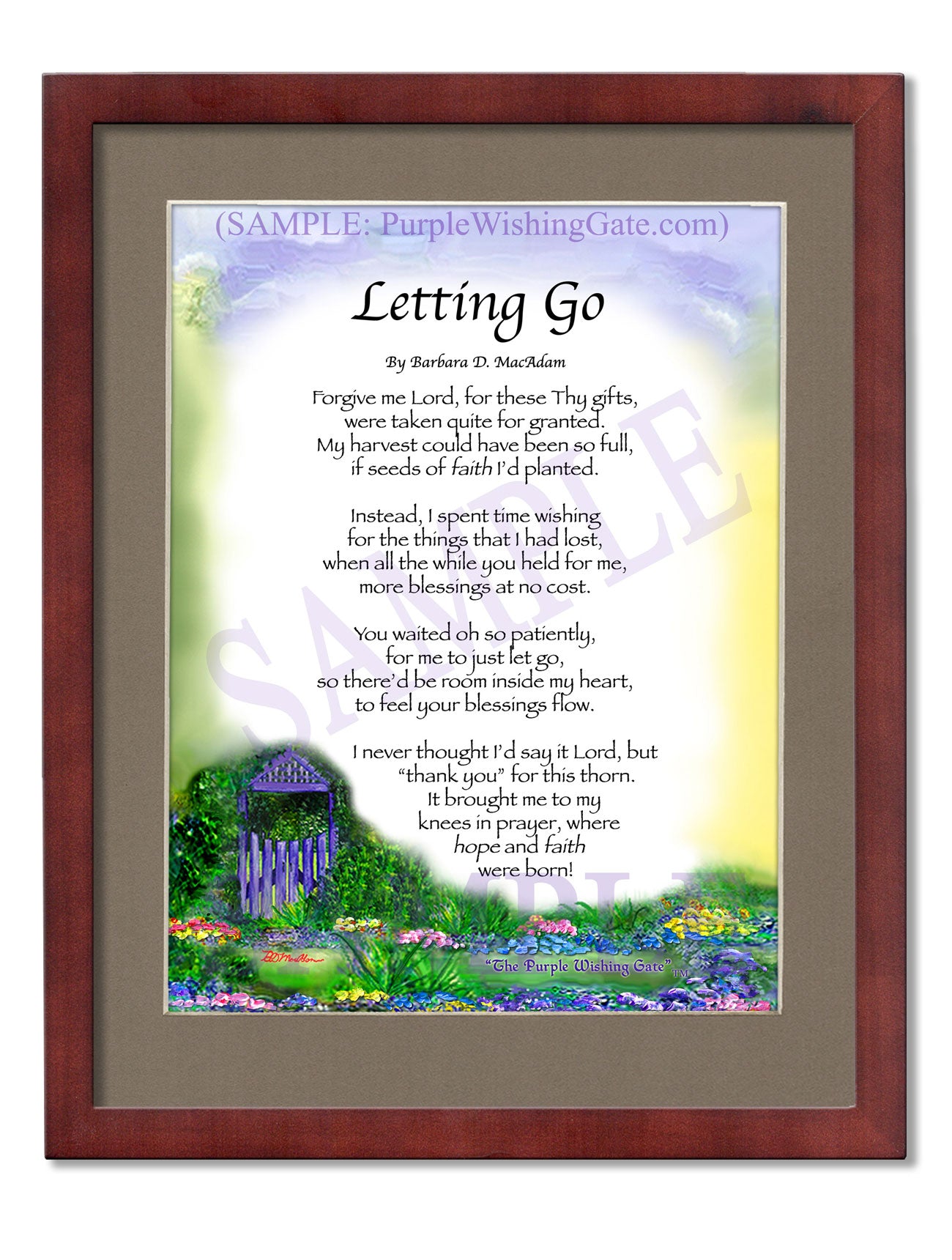 Letting Go - Encouragement Gift - PurpleWishingGate.com