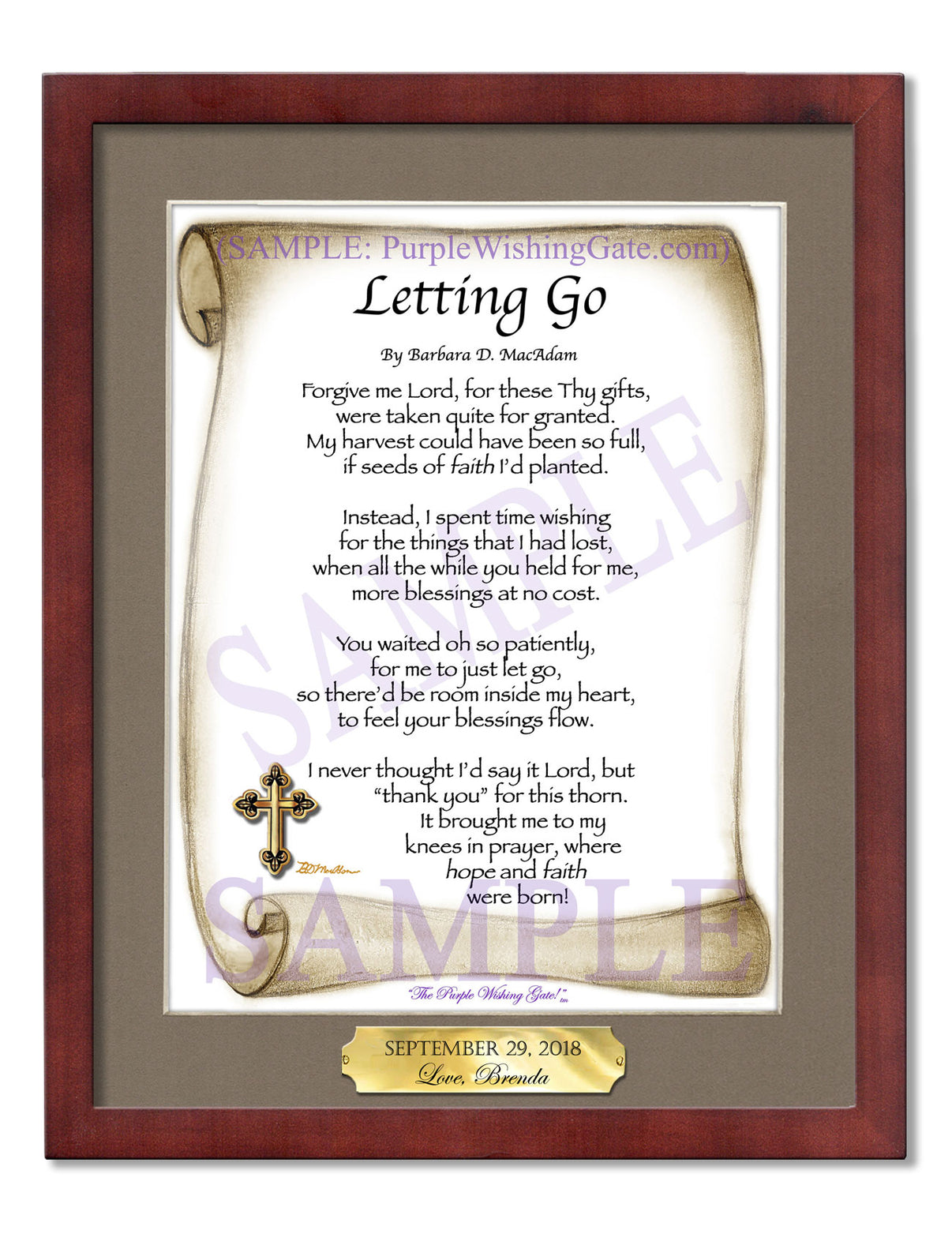 Letting Go - Encouragement Gift - PurpleWishingGate.com